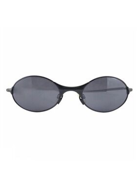 Oakley E Wire Titanium Gen 1.0 Vintage Metal Frame Silver Mirror Sunglasses